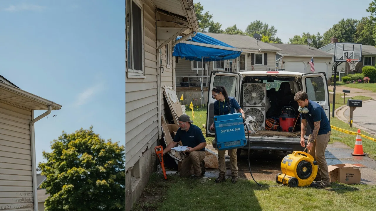 Ceiling Leak Cleanup in Kimberly, WI near me