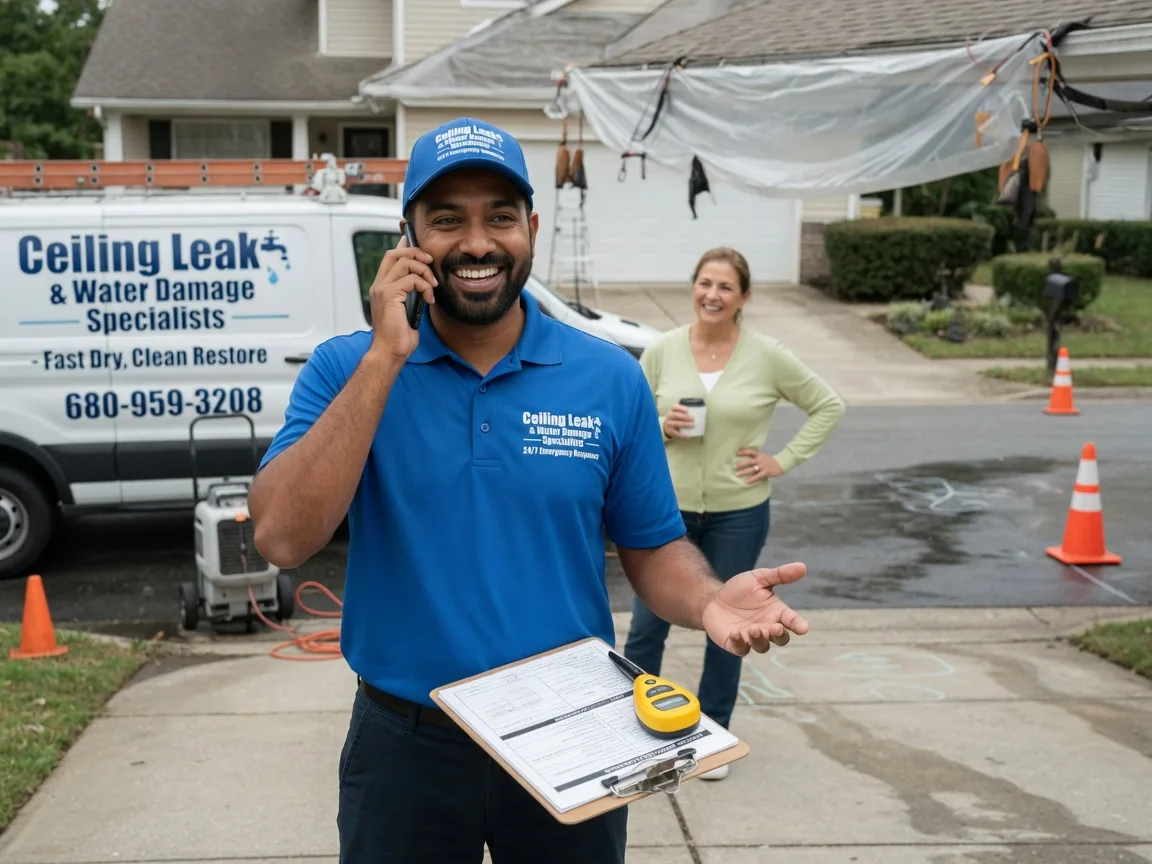 Ceiling Leak Cleanup Kimberly, WI FAQs